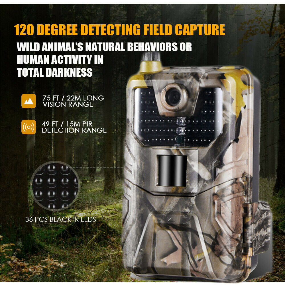 Outdoor 2G SMS MMS SMTP Email Cellular 4K HD 20MP 1080P Wildlife Waterproof Trail Camera Photo Traps Game Cam Night Vision