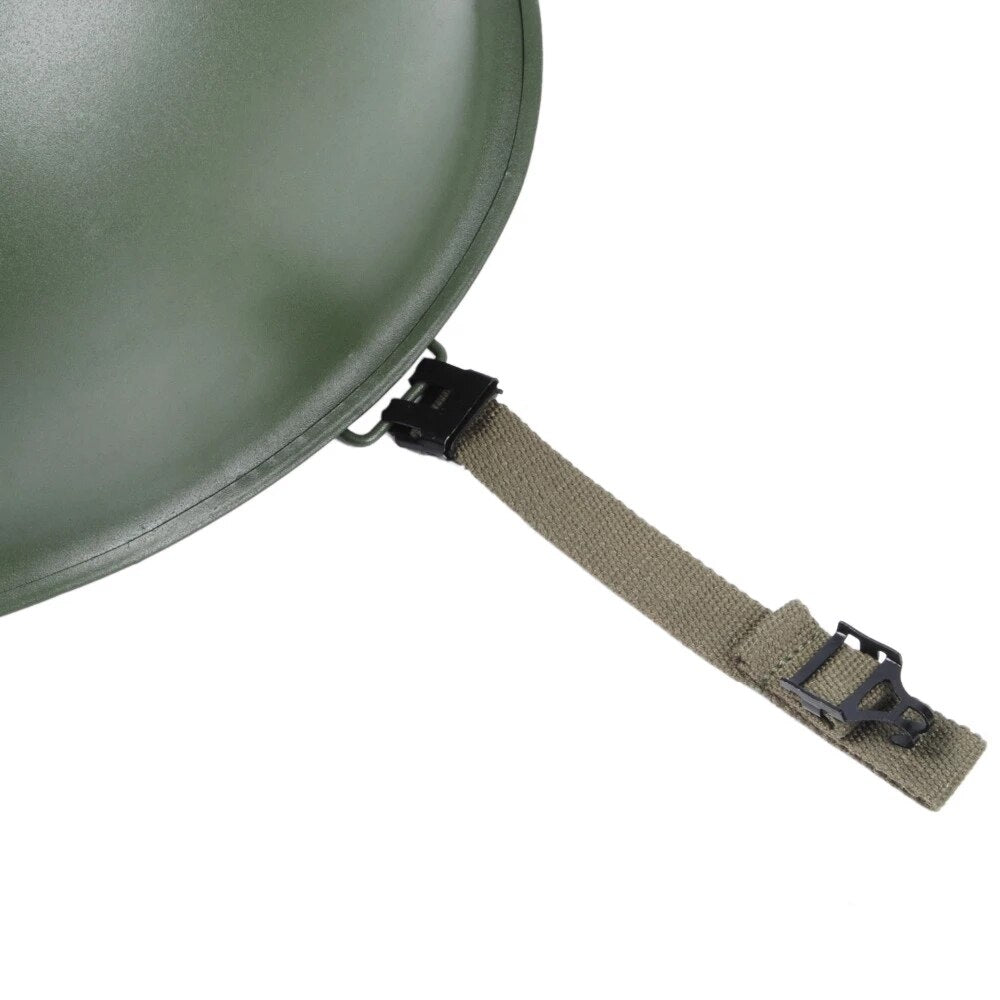 WWII WW2 US Army M1 Helmet Green Seam America Military Metal Helmet Outdoor