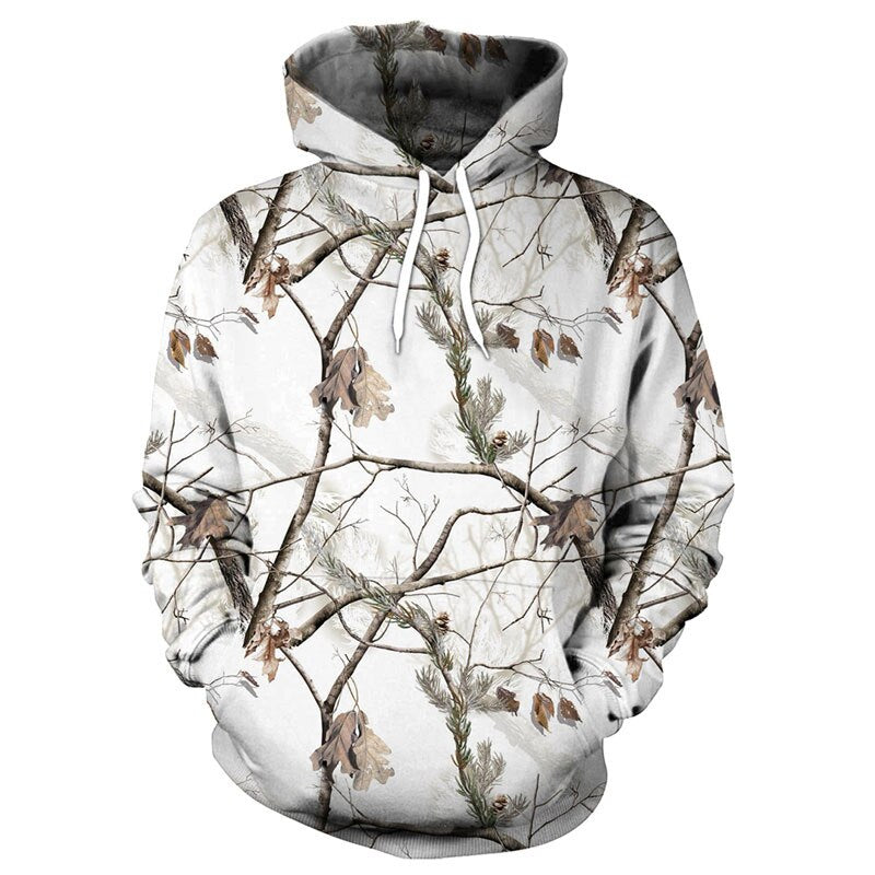 New Maple Leaf Camouflage 3d Printing Hoodie Men&#39;s And Women&#39;s Outdoor Fishing Camping Hunting Harajuku Cool Sense Sweatshirt