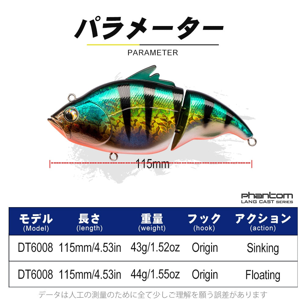 D1 Fishing Vatalion Lure 115mm Sinking Floating Artificial Hard Lipless Wobblers For Pike Bass 2021 Fishing Accessories