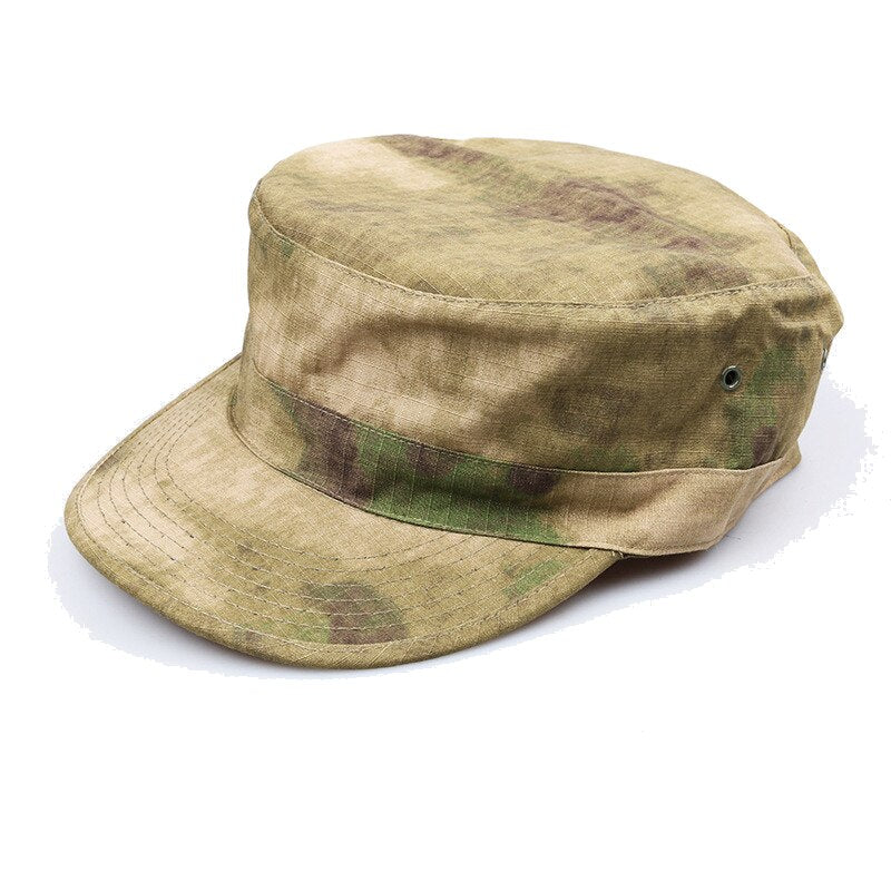 Camo Army Cap Tactical Airsoft Hat for Men US German Soldiers Combat Cap Camping Camouflage Hat Outdoor Sport Military Flat Hats