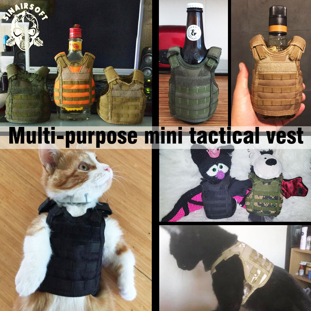 Tactical Premium Beer Military Molle Mini Miniature Hunting Vests Beverage Cooler Adjustable Shoulder Straps United States