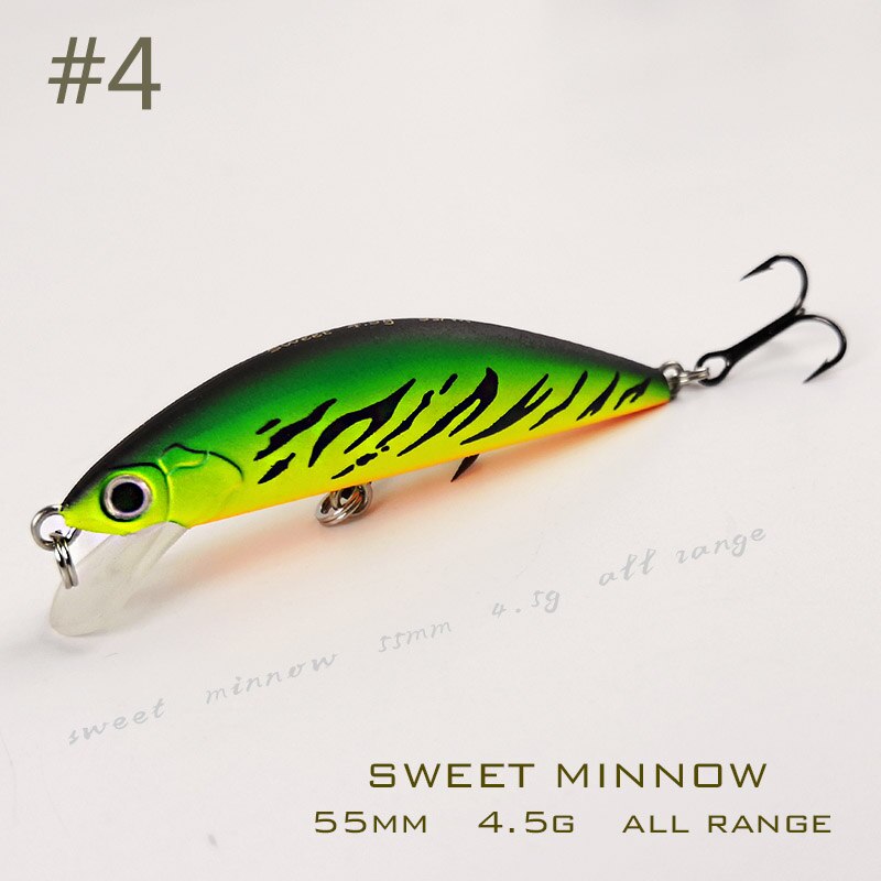 THETIME SWEET 55 Small Jerkbait Minnow Lure 55mm/4.5g Mini Shad Sinking Artificial Wobbler Bait For Trout Perch Crappie Fishing