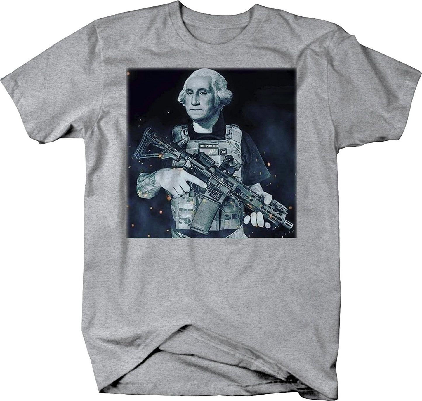 Hot sale Fashion George Washington 1776 Constitution NRA Rifle Funny Gun Rights T shirt Tee shirt