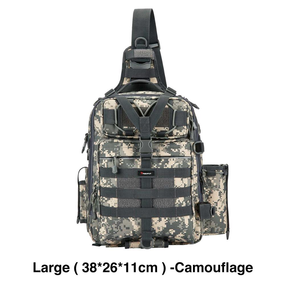 Piscifun Nylon Fishing Bag Multifunctional Waterproof Durable Single Shoulder Bag Outdoor Camping Hiking Gear Fishing Tackle Bag