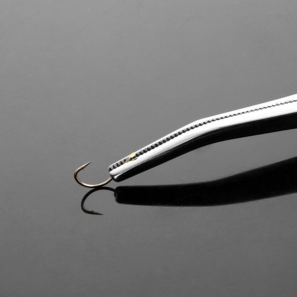 Stainless Steel Fishing Fish Hook Remover Pliers Bait Removal Tool Curved Clamps Fishing Forceps Decoupling Device