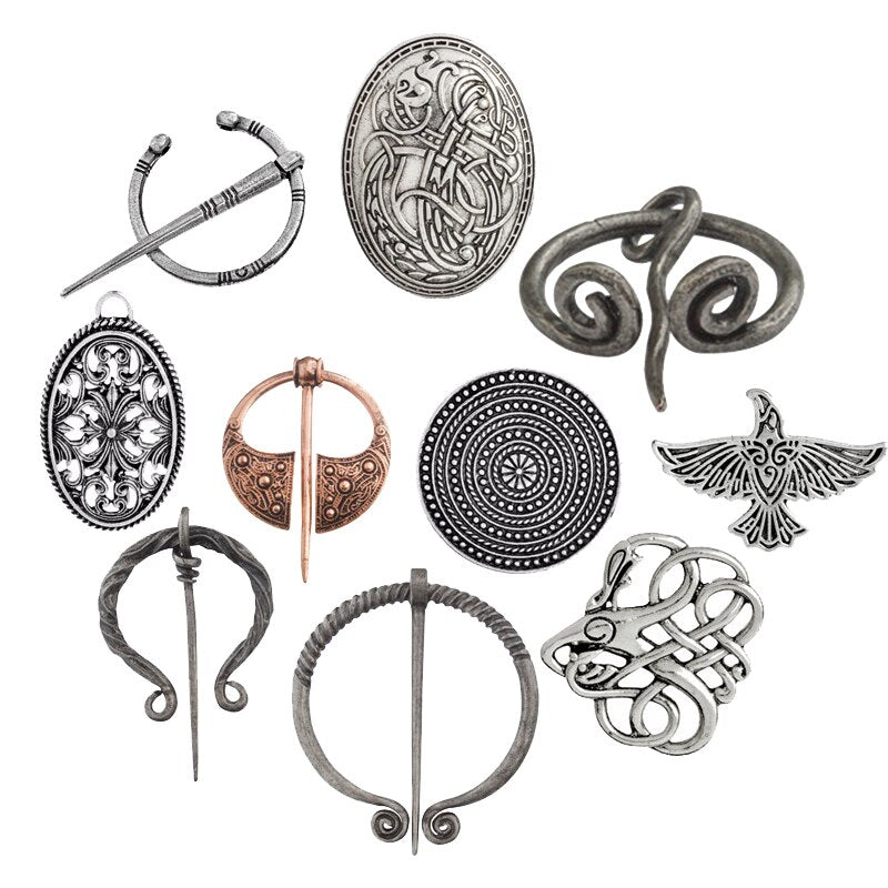 Viking Symbols Strength Pin and Weapons that Symbolize Representing History and Culture Brooch of Honor for Friend Gift