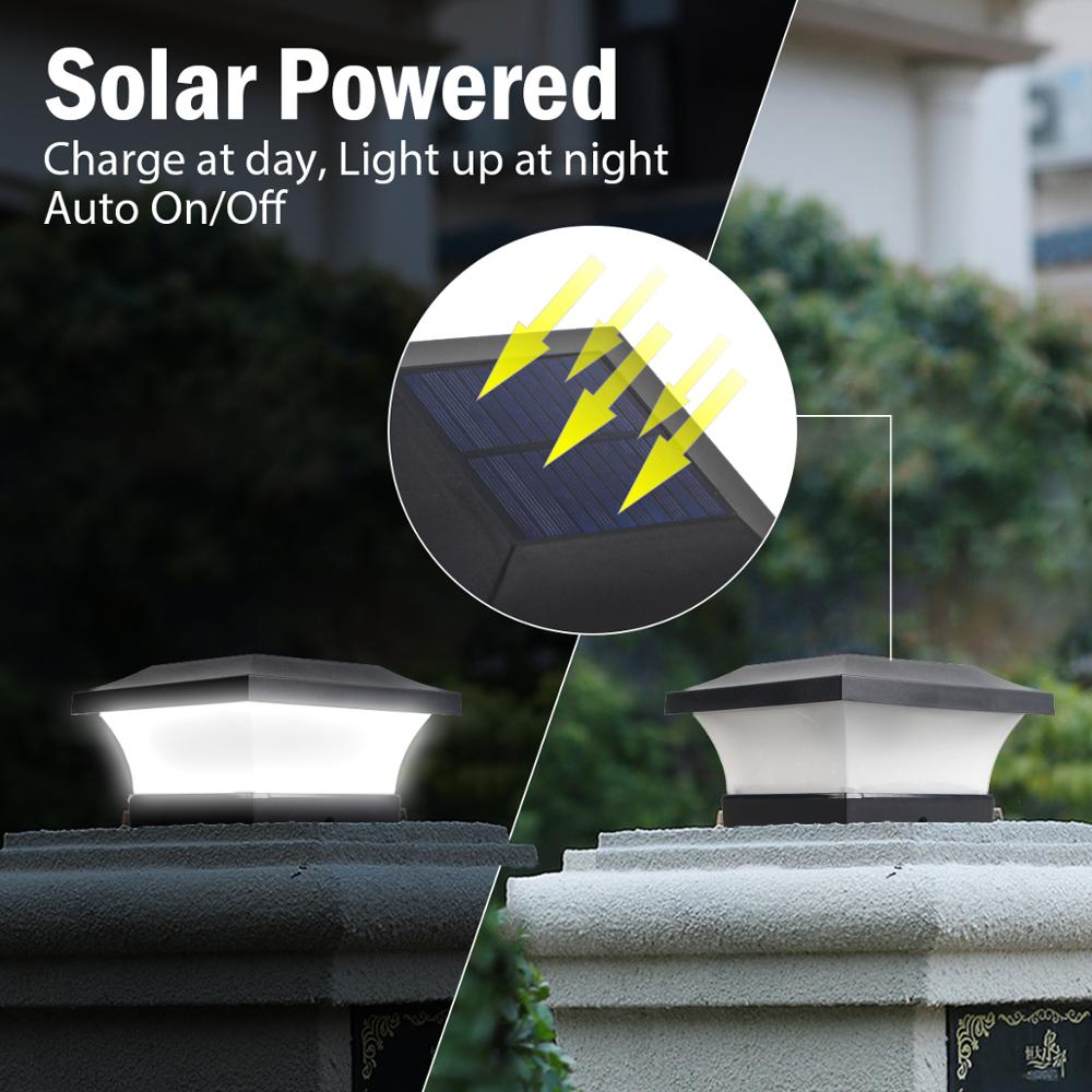 1pc/2pcs/4pcs Solar Light Fence Light IP65 Outdoor Solar Lamp For Garden Decoration Gate Fence Wall Courtyard Cottage Solar Lamp