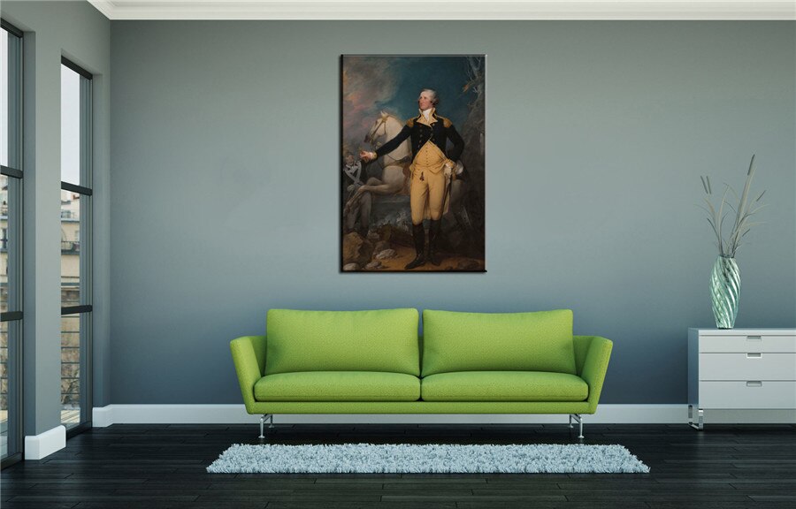 High Society Noble Portrait Life George Washington-3 Canvas Painting Living Room Home Decor Modern Mural Art Oil Painting #009