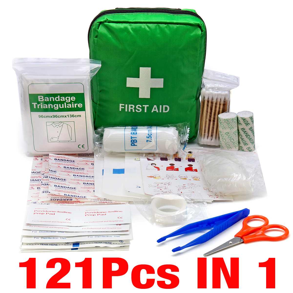 Portable 16-300Pcs Emergency Survival Set First Aid Kit for Medicines Outdoor Camping Hiking Medical Bag Emergency Handbag