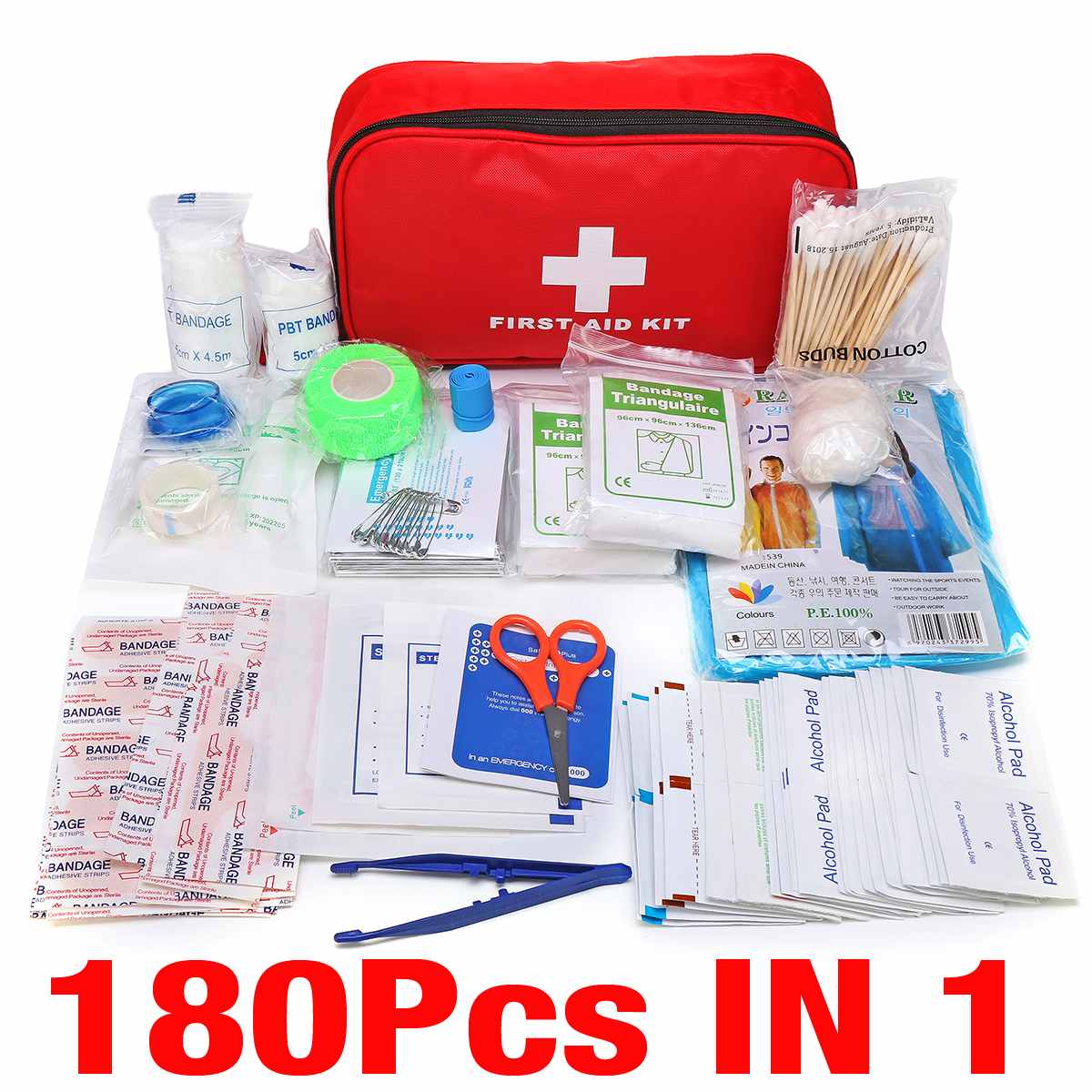 Portable 16-300Pcs Emergency Survival Set First Aid Kit for Medicines Outdoor Camping Hiking Medical Bag Emergency Handbag