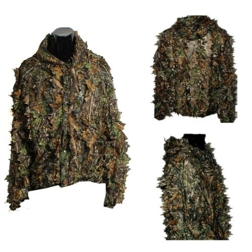 3D Leaf Adults Ghillie Suit Woodland Camo/Camouflage Hunting Deer Stalking in                                                 #8