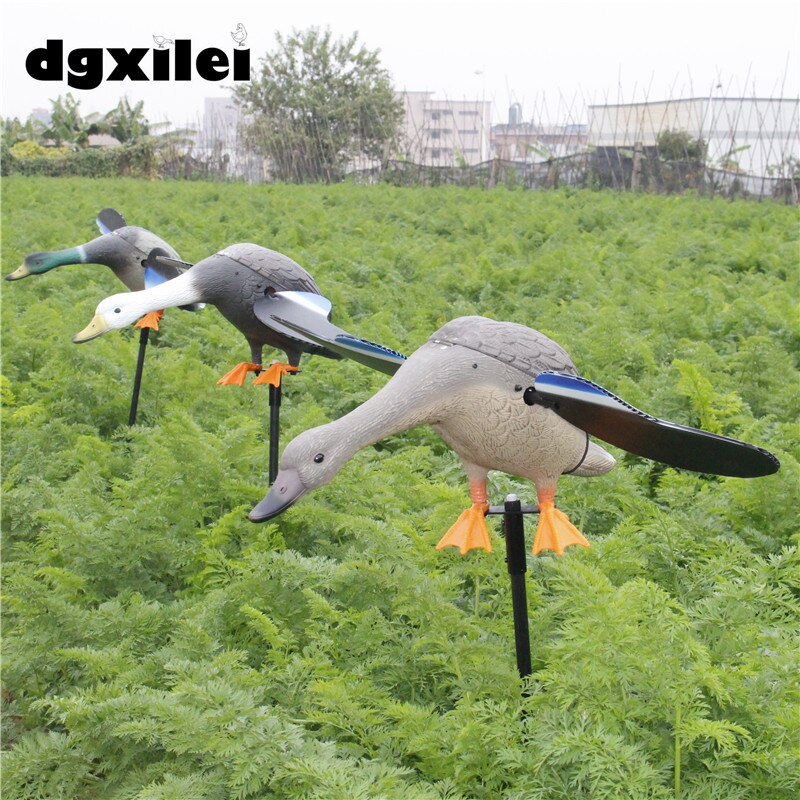 2017 Free Shipping DC 6V Hunting Duck Decoy Electric Flying Duck Motorized Duck Decoy Remote Control With Magnet Spinning Wings