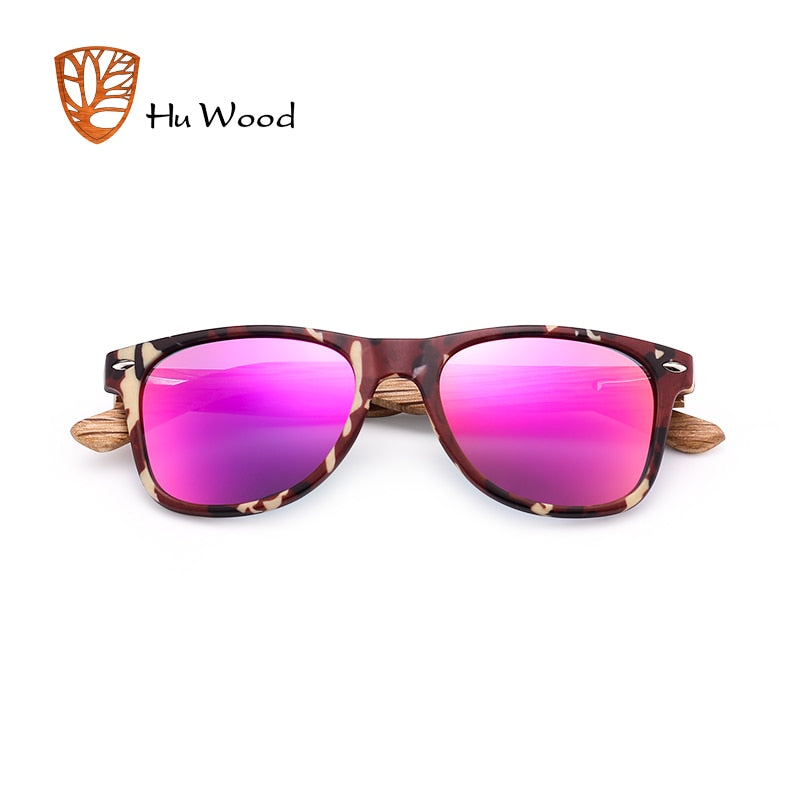HU WOOD boy's Wood kids Sunglasses Goggle Eyewear Accessories For Girls Rectangle Sun Glasses Mirror uv400 Lens GR1005