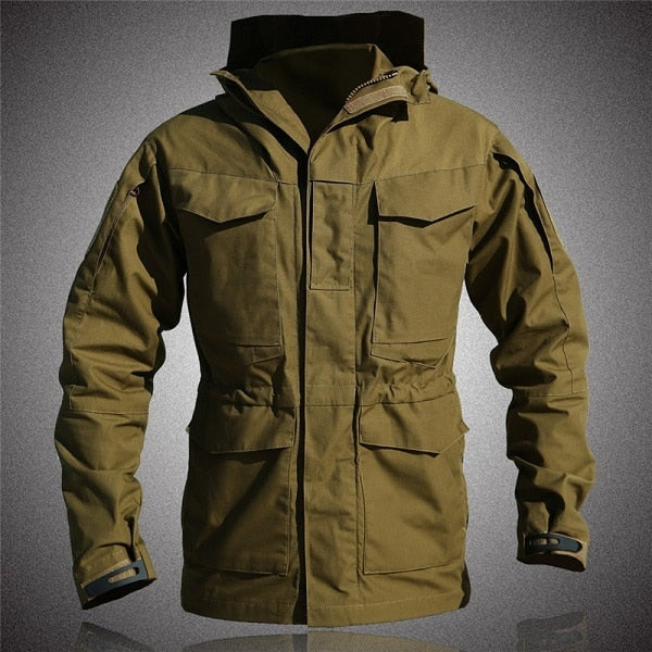 Upgrade M65 WWII Tactical Jacket Men US Army Waterproof Windbreaker Multi-Pocket Camouflage Military Outdoor Camping Hunting Coat