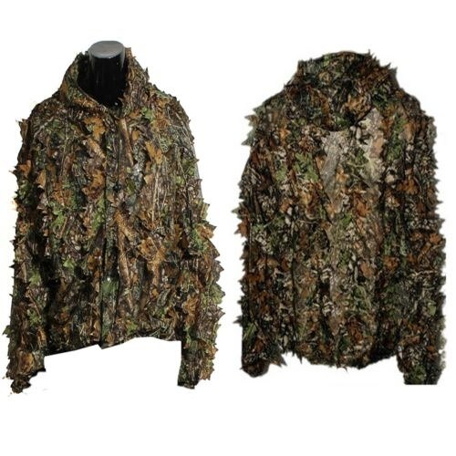 3D Leaf Adults Ghillie Suit Woodland Camo/Camouflage Hunting Deer Stalking in                                                 #8