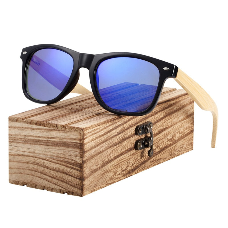 BARCUR Wood Sunglasses Spring Hinge Handmade Bamboo Sunglasses Men Wooden Sun glasses Women Polarized Oculos de sol masculino