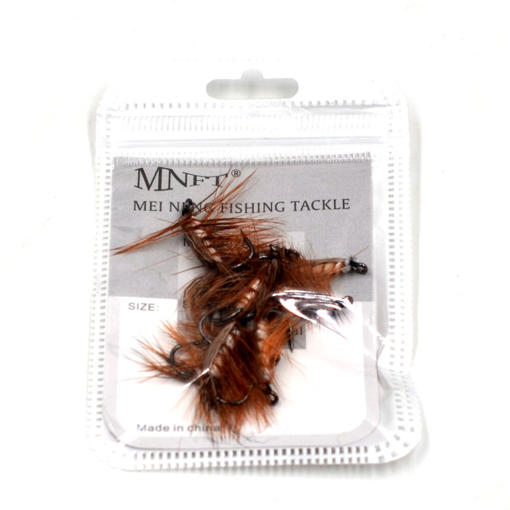 MNFT 10Pcs Attractor Worm Bugger Flies Fly Fishing Outdoor Trout Fly Fishing Artificial Fly Fishing Lure