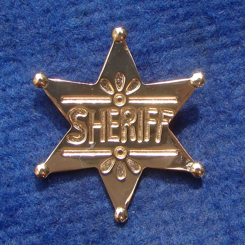 Western Deputy Sheriff Badge Pin Brooches,School Carnival Party Prizes,Gifts Toy Play Props for Kids Adults Cowboy Dance Girls