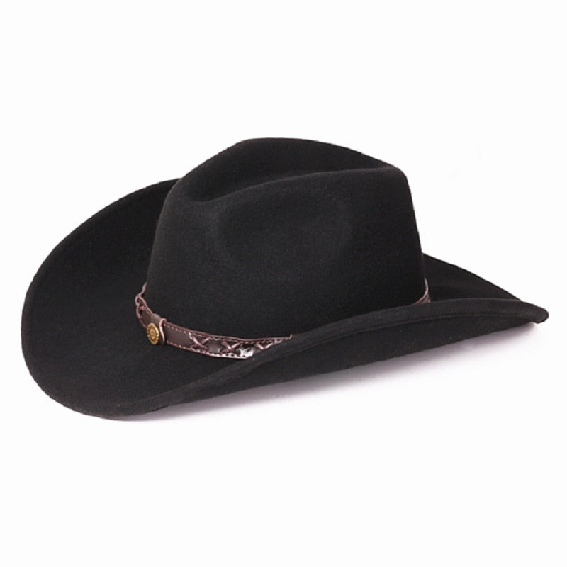 Unisex Warm Comfortable Dakota Crushable Wool Felt Western Cowboy Casual Hat