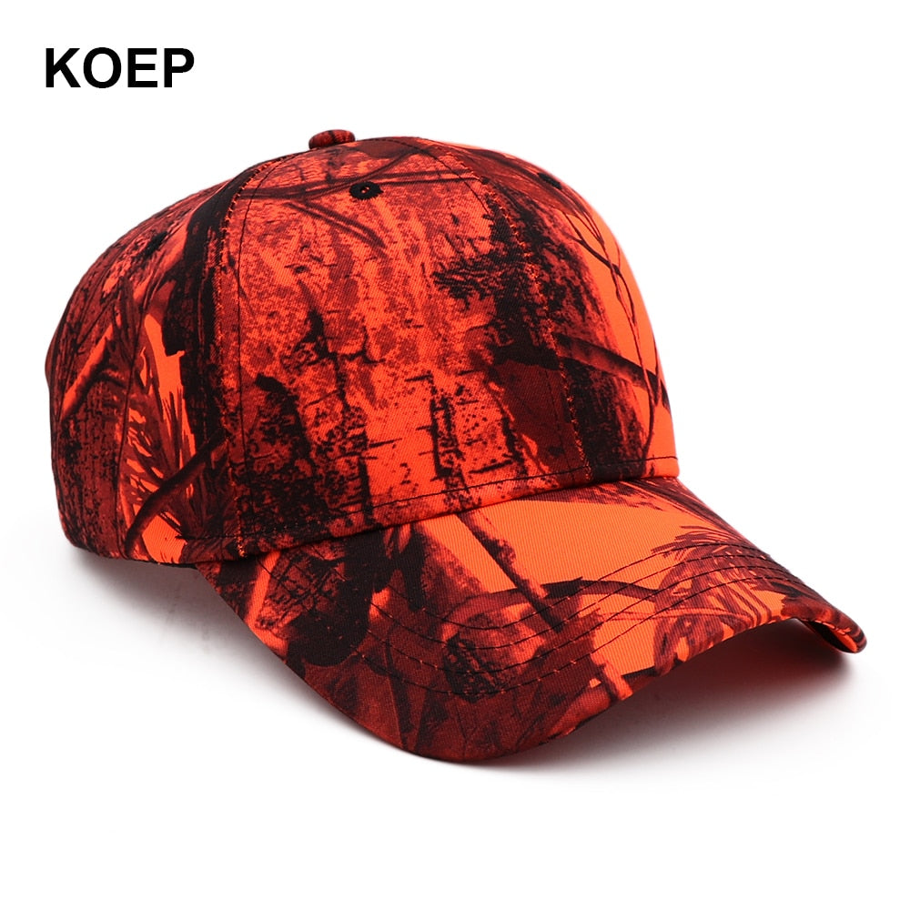 KOEP 2020 New Outdoor Fishing Caps Jungle Baseball Cap Hunting Hat Cotton Camouflage Dad Snapback Hats Pine Cypress Camouflage