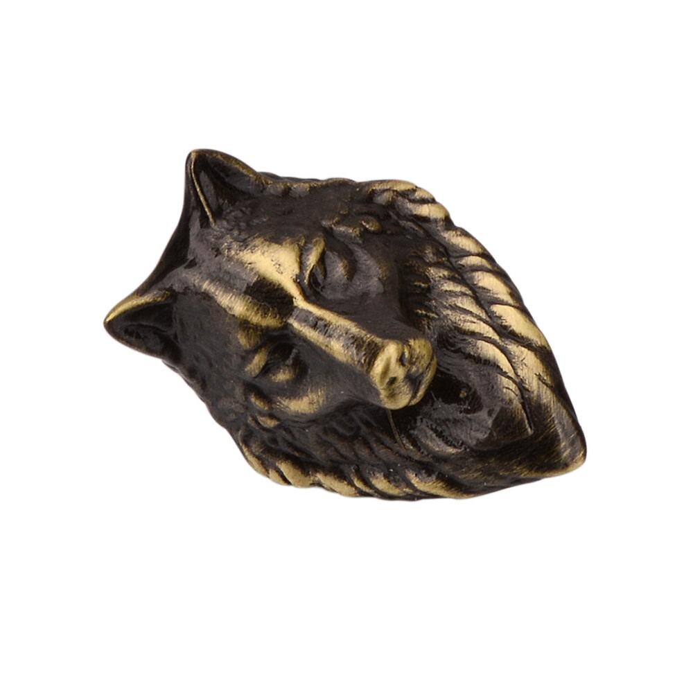 SAVOYSHI Bronze Wolf head Brooch Pin Badges High quality Metal Cartoon Animal Lapel Pin Suit Coat Hats Accessories