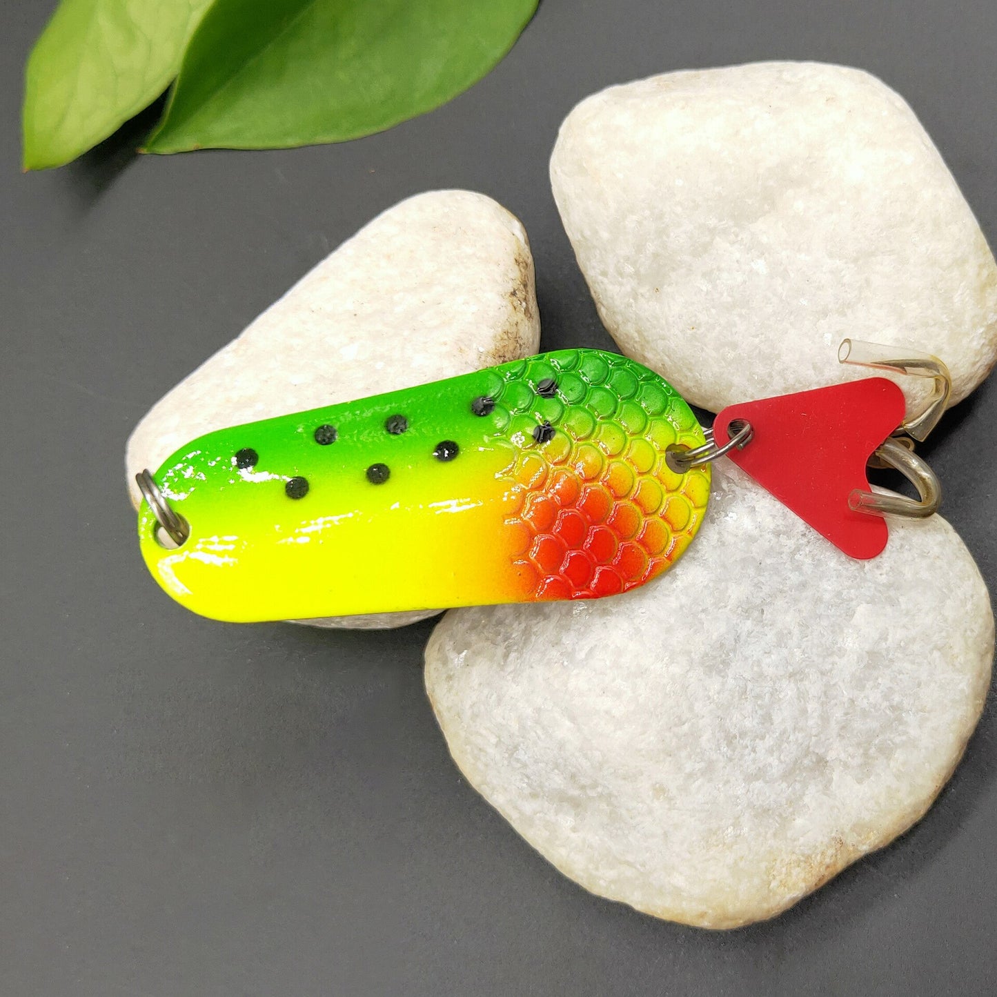 2Pc Pesca Isca Artificial Bait Rainbow Trout Spoon 19g 5.5cm Metal Fishing Lure Spoon Lure For Trout Perch Pike Salmon Long Shot