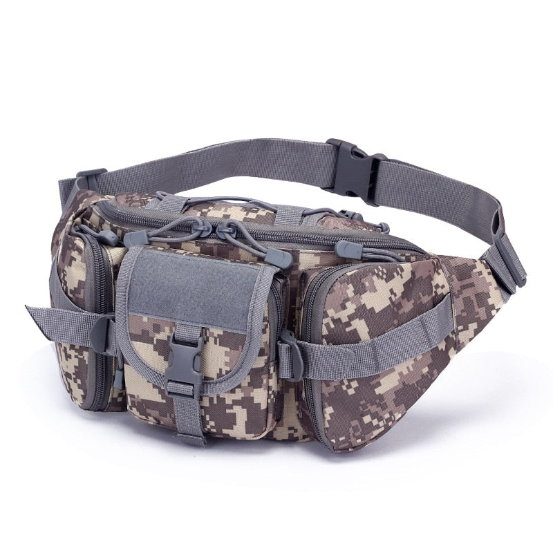 Tactical Waist Bag Fishing Pouch Outdoor Hiking Large-Capacity Waterproof Utility Pouch Riding Pockets Hunting Climbing Bag