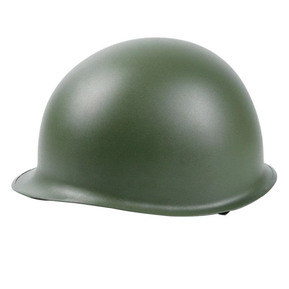 WWII WW2 US Army M1 Helmet Green Seam America Military Helmet Outdoor
