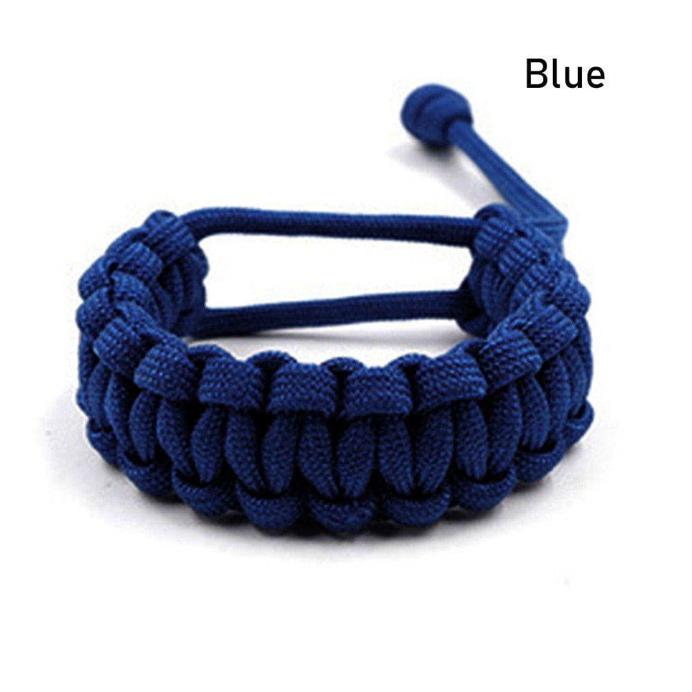 7 Colors Adjustable Survival Emergency Bracelet 550 Paracord Cord Bracelet Weaving Cord For Camping Hiking Outdoor Accessories