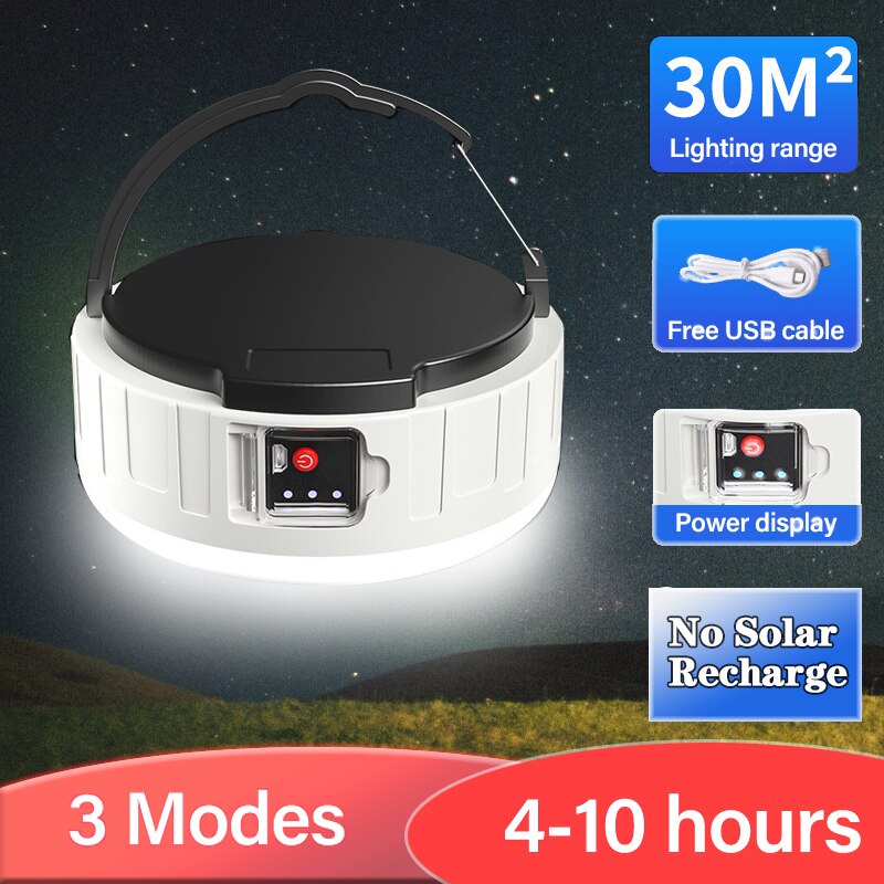 Outdoor Solar Lights Solar panel USB Rechargeable Power Bank Pendant Light For Country House Garden Decoration Outdoor Led Lamp