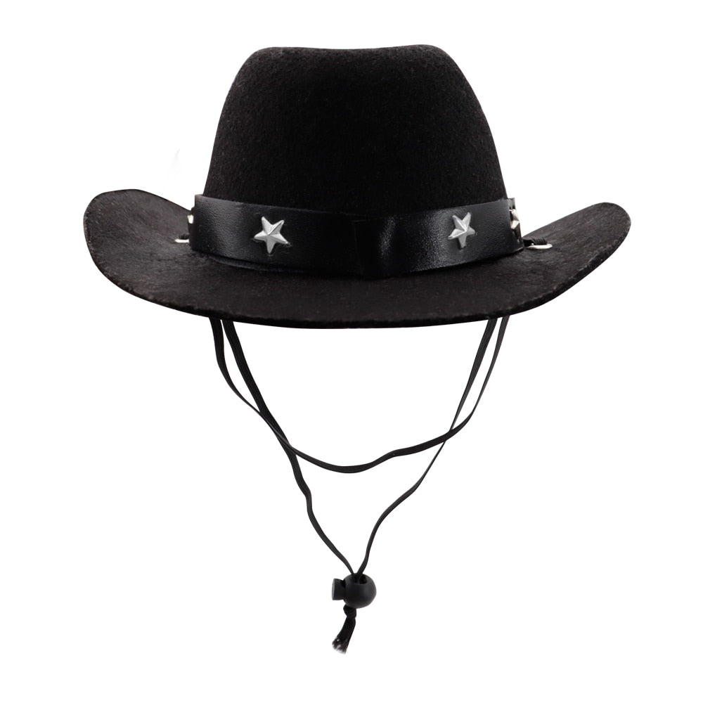 Fashion Dog Cowboy Hat Dogs Cat Outdoor Hats Caps For Small Medium Dogs Cats Headwear Pet Accessories Pitbull