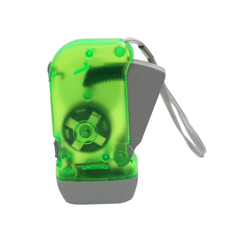 3 LED Hand Pressing Dynamo Crank Flashlight Torch outdoor Emergency Light camping equipment Survival Tools Random Color