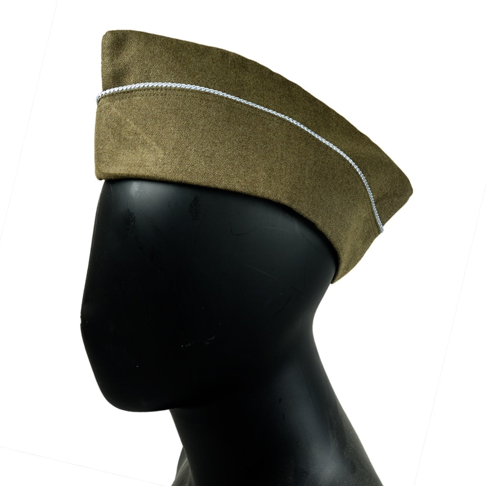 WWII WW2 US AIRBORNE PARATROOPER GREEN WOOL GARRISON CAP HAT AIRBORNE HAT infantry hat-ARMY GREEN US11306