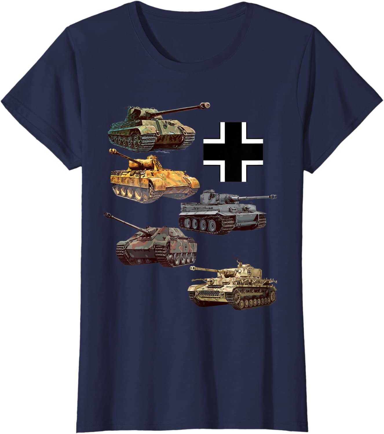WWII German Panzer Panther, Jagdpanther, Tiger 1, Tiger 2 Tank T-Shirt. Summer Cotton O-Neck Short Sleeve Mens T Shirt New S-3XL