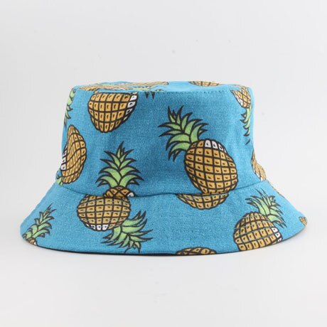 Panama Bucket Hat Men Women Summer Bucket Cap Banana Print Bob Hat Hip Hop Gorros Fishing Fisherman Hat