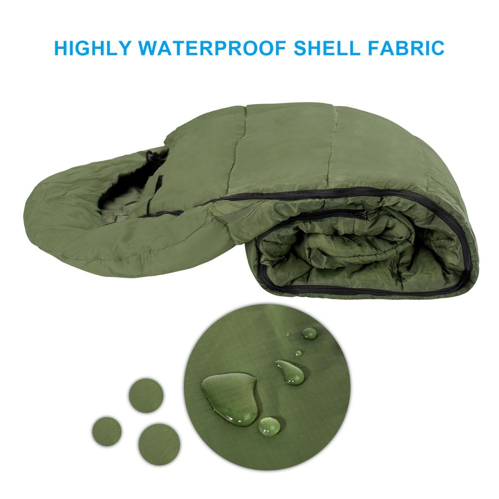 Agemore Outdoor Camping Sleeping Bags Waterproof Ultralight Heating Winter Sleeping Bag Adults Sleep Camp Gears with Heating Pad