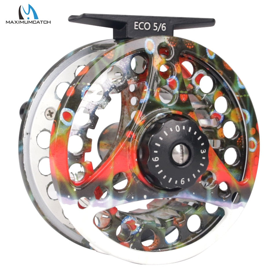 Maximumcatch High Quality ECO 2/3/4/5/6/7/8WT Fly Reel Large Arbor Aluminum Fly Fishing Reel Hand-Changed Fishing Reel
