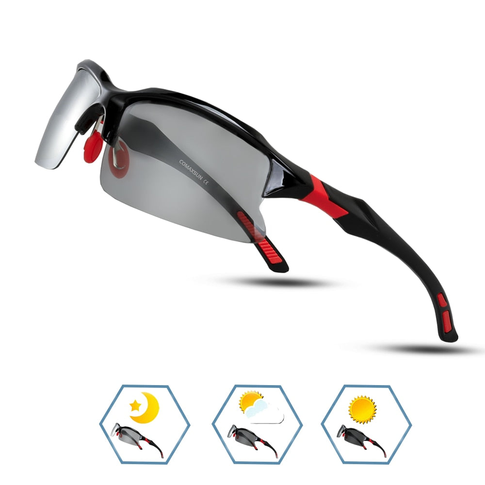 COMAXSUN Professional Polarized Cycling Glasses Bike Bicycle Goggles Driving Fishing Outdoor Sports Sunglasses UV 400 Tr90