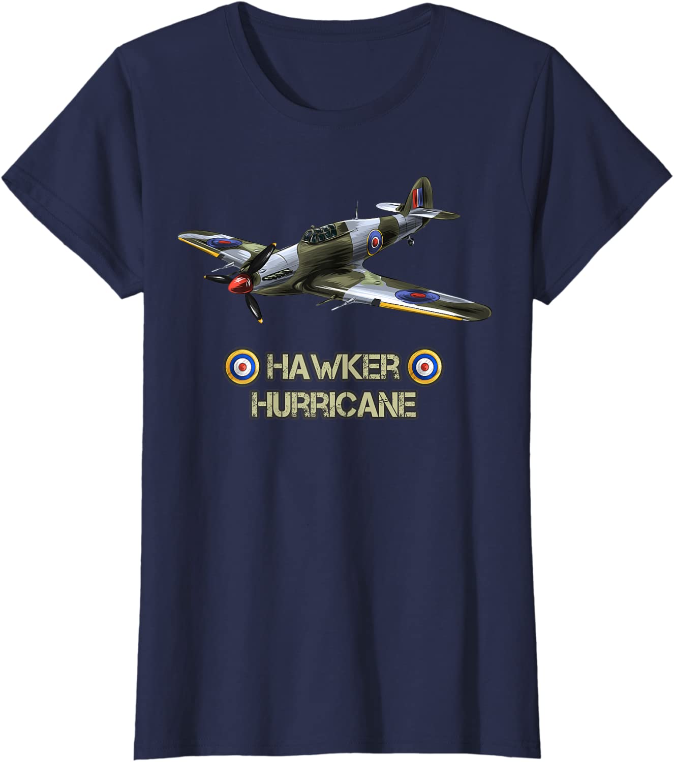WWII British Aircraft Hawker Hurricane Fighter T-Shirt. Summer Cotton O-Neck Short Sleeve Mens T Shirt New S-3XL