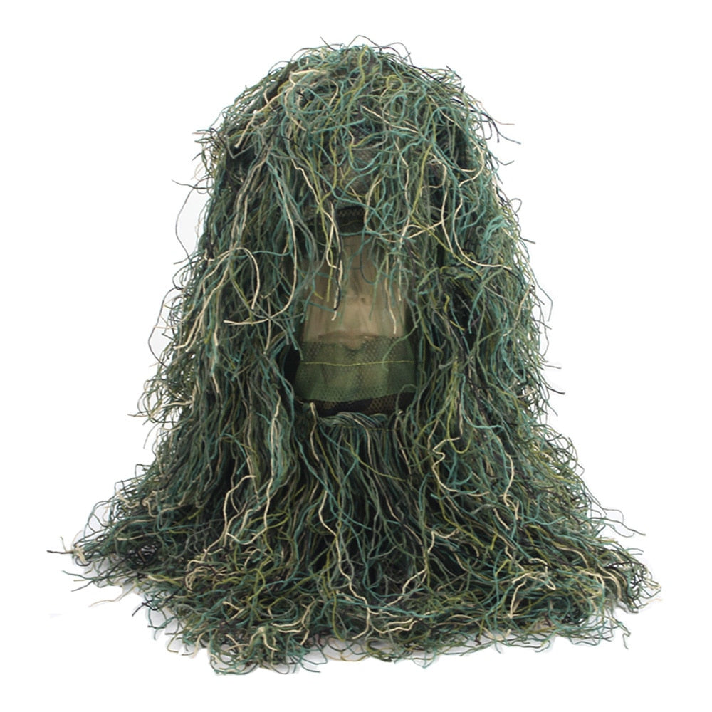 VULPO Tactical Airsoft Sniper Ghillie Suit Hood Camouflage HeadGear For Ghillie Suit Hunting Paintball CS Game Head Cover