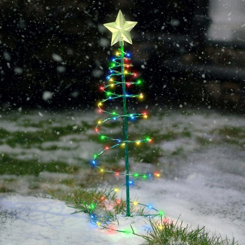 Solar Led Light Outdoor Christmas Tree Decorations Solar Powered String Lights New Year 2023 Ornaments Garden Decoration Garland