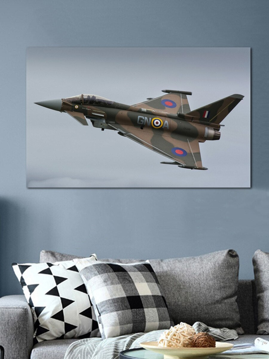 eurofighter typhoon fighter military aircraft combat aviation living room home decoration art fabric posters on wall KR467