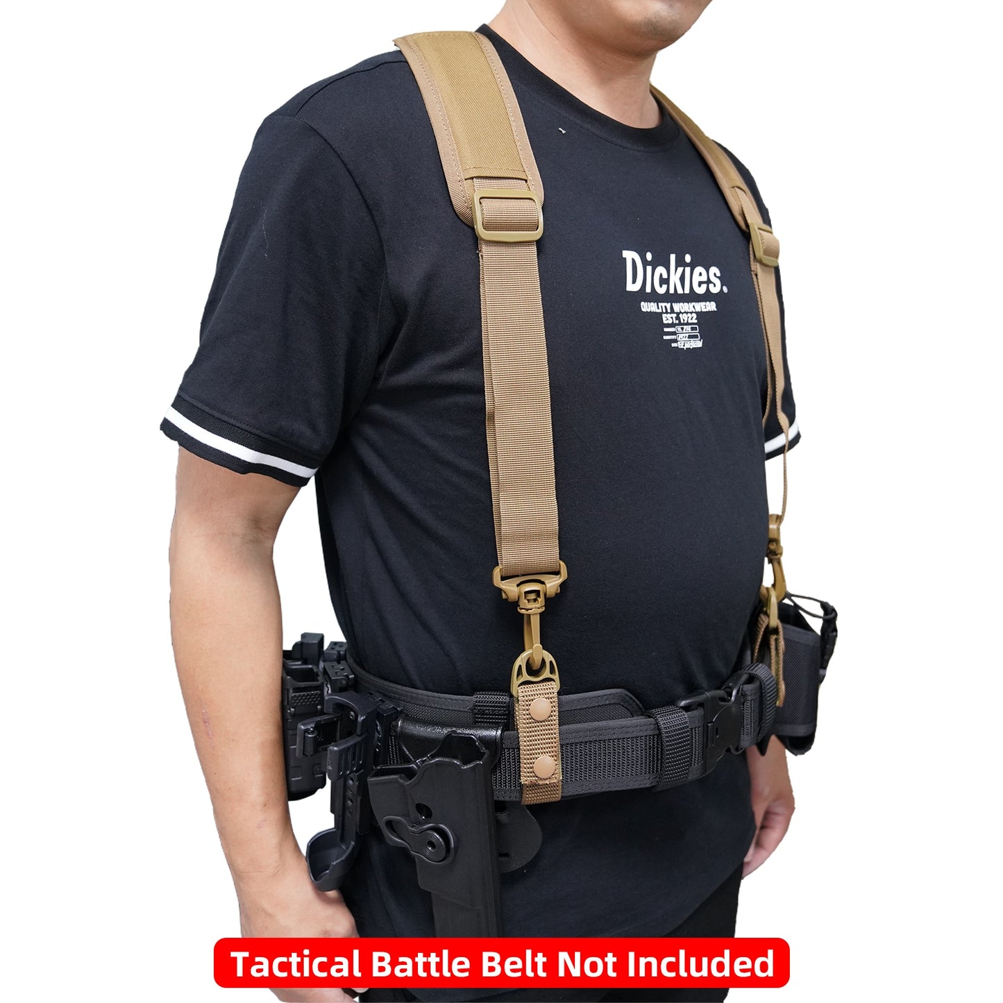 Melo Tough Tactical Harness Tactical Suspenders 1.5 inch Police Suspenders for Duty Belt