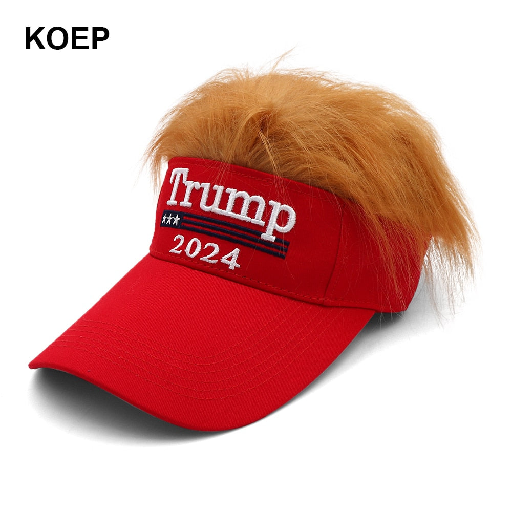New Donald Trump 2024 Cap USA Baseball Caps Top Of Wig Snapback President Hat 3D Embroidery Wholesale Drop Shipping Hats
