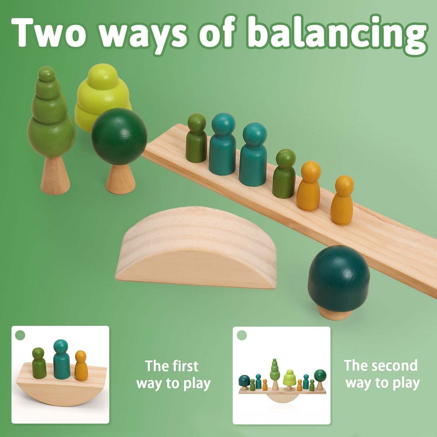 1set Wooden balance Tree Building Blocks Toys For Kids Handmade Toys for Children Nordic Style Wooden Building Blocks Toys 