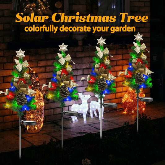 Christmas tree decorations Solar Led Light Outdoor Wall Lamp Waterproof  Sensor Garden Patio Porch New Year party Christmas Gift