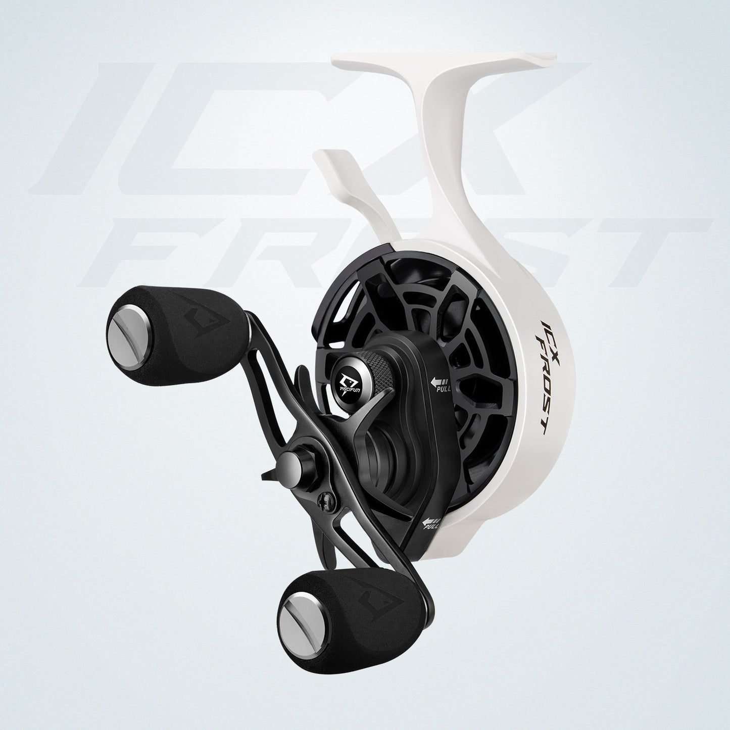 Piscifun ICX Frost Inline Ice Fishing Reel Innovative Structure Design Magnetic Drop System Large Spool Diameter 7+1 Shielded BB