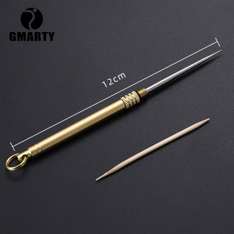 Titanium Toothpick Self Defense Weapon Survival Tool Keychain EDC Picnic Gadget For Man Woman Outdoor Camp Equipment