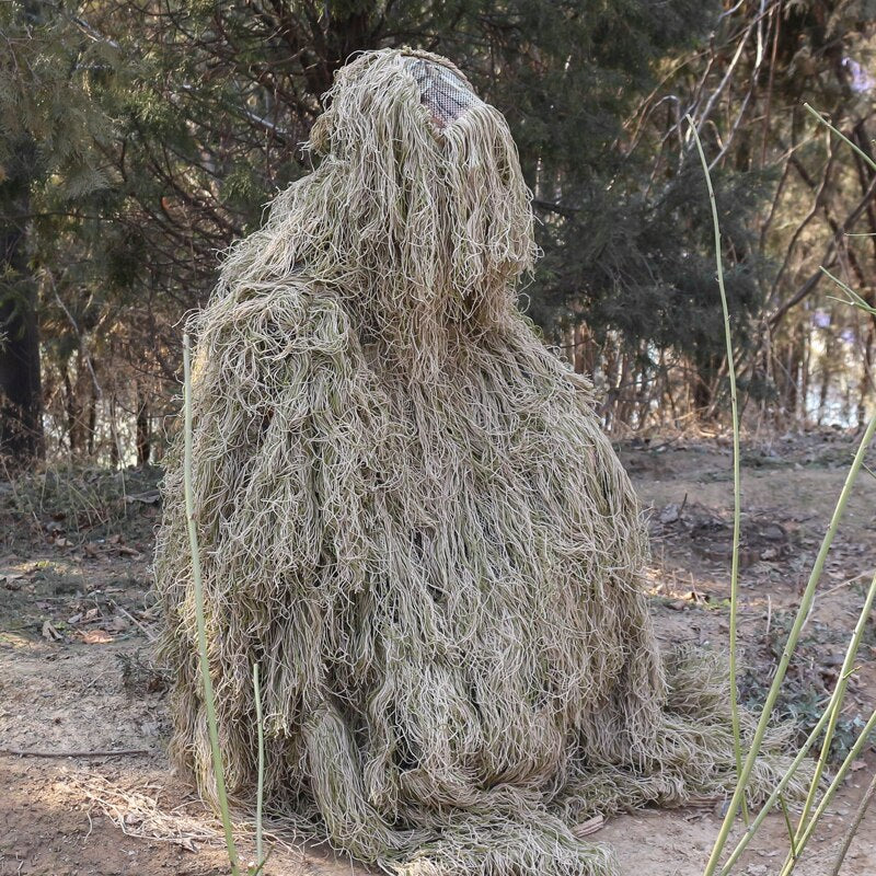 Photography  Withered Grass Clothes Hunting Cloak Ghillie Suit Ghillie Clothes  Camouflage Hunting Outdoor Jungle Hunting Poncho